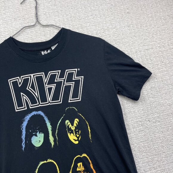 Kiss Rock Band T-Shirt Women’s Sz M Black Graphic Tee Concert Tour Short Sleeve - Picture 3 of 14